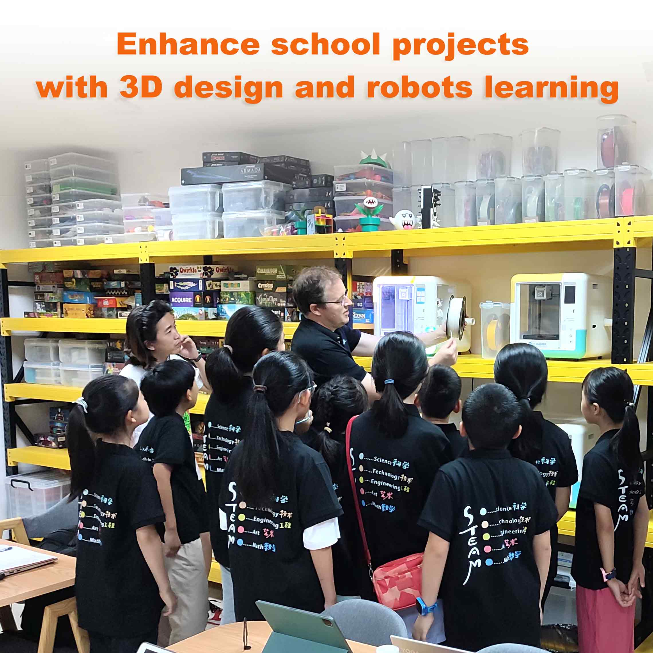 AOSEED Kids 3d Schook Project Robot Learning