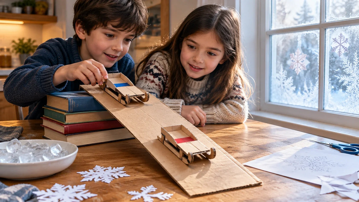 Winter STEM Activities for Kids: Snowflake Symmetry, Sled Races and Ice Tests