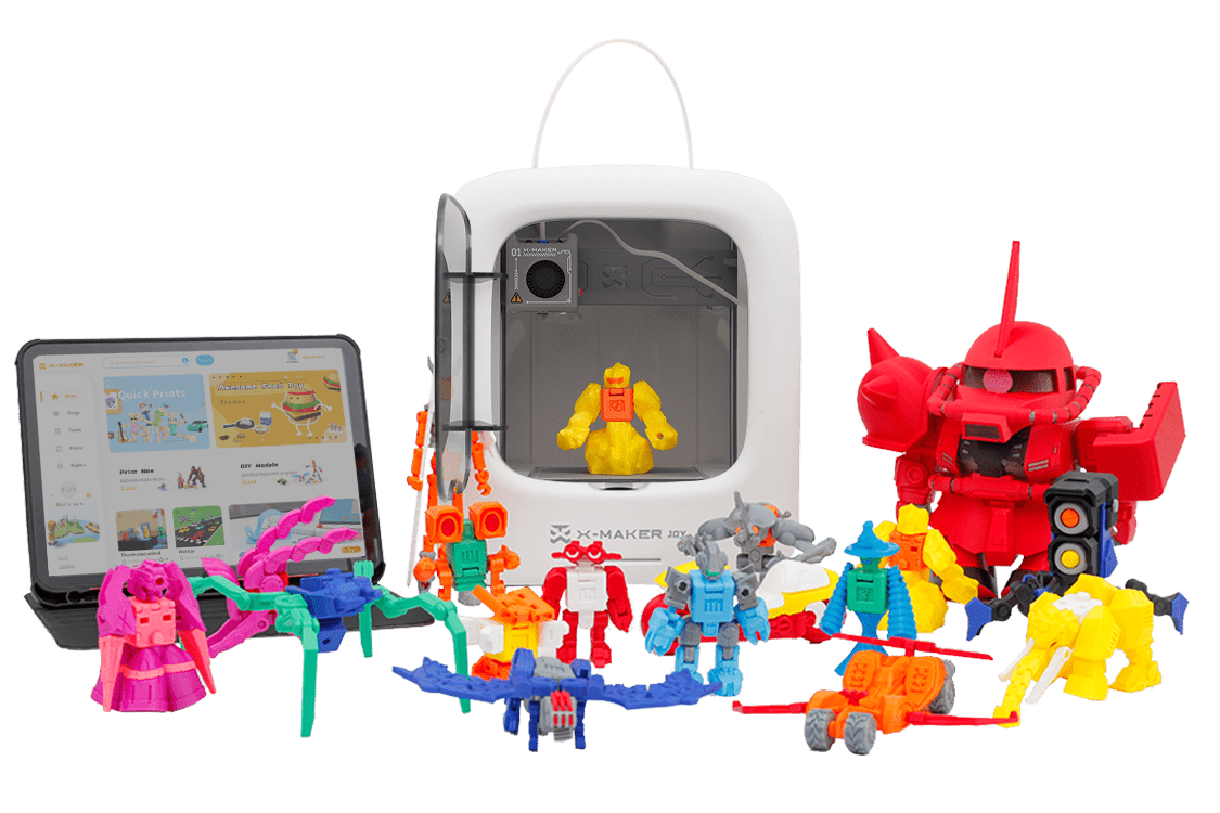AOSEED X-MAKER JOY 3D printer for kids – smart, beginner-friendly toy printer for endless creative play and educational fun at home.