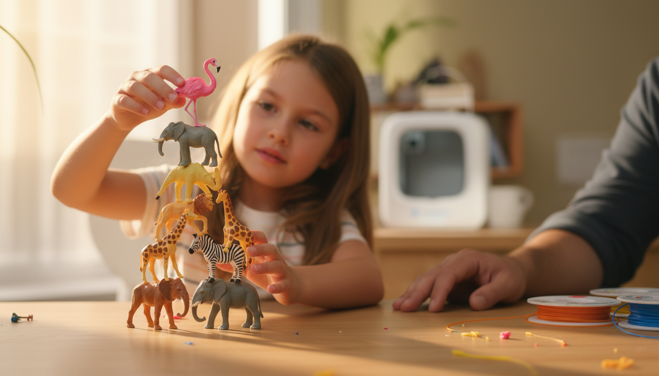 3D Printed Animal Games Adventure for Kids Who Love Stories