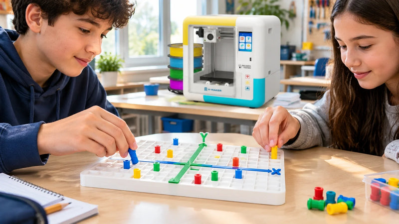3D Printed Cartesian Plane Lesson Plan: Math and Technology Integration for Grades 5 to 8